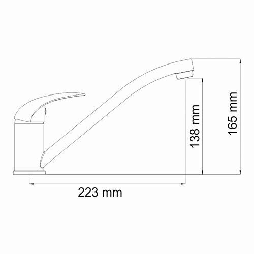Смеситель для кухонной мойки WasserKRAFT Isen 2600 2607 хром