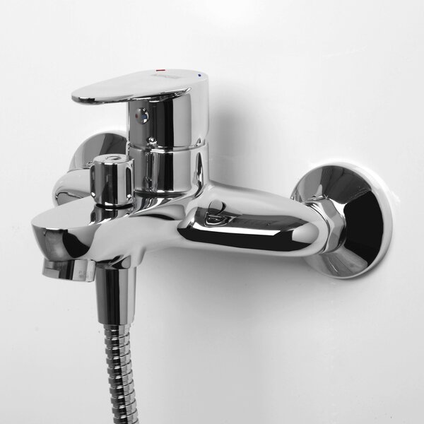 Смеситель для ванны с душем WasserKRAFT Leine 3500 3501 хром