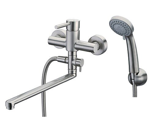 Смеситель для ванны с душем WasserKRAFT Wern 4200 4202L матовый хром