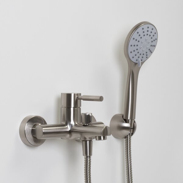 Смеситель для ванны с душем WasserKRAFT Wern 4200 4201 матовый хром