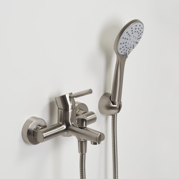 Смеситель для ванны с душем WasserKRAFT Wern 4200 4201 матовый хром