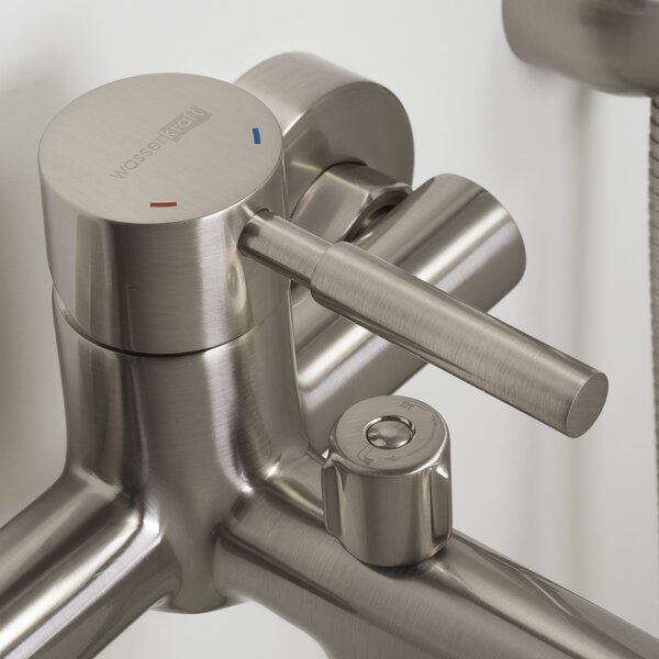 Смеситель для ванны с душем WasserKRAFT Wern 4200 4201 матовый хром