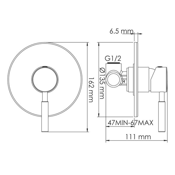 Смеситель для душа WasserKRAFT Main 4100 4151 хром