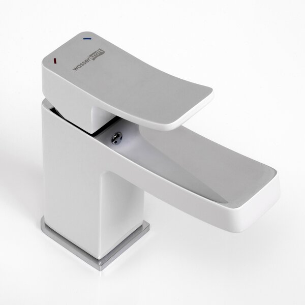 Смеситель для раковины WasserKRAFT Aller 1060WHITE 1063W хром / белый