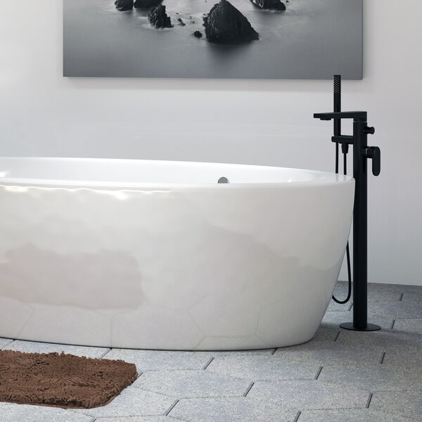 Смеситель для ванны с душем WasserKRAFT Elbe 7400 7421 черный