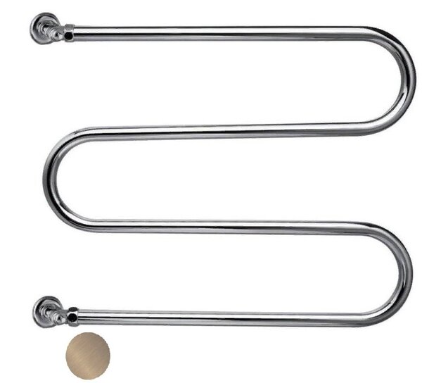 Водяной полотенцесушитель Margaroli 402 Brushed Nickel 402BN цвет шлифованный никель