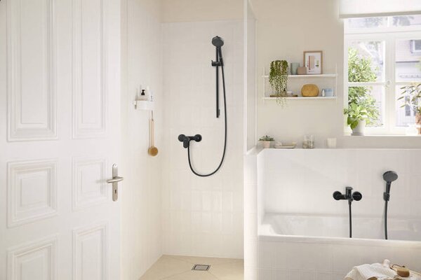 Смеситель для душа 72640670 Hansgrohe Rebris S, матовый черный