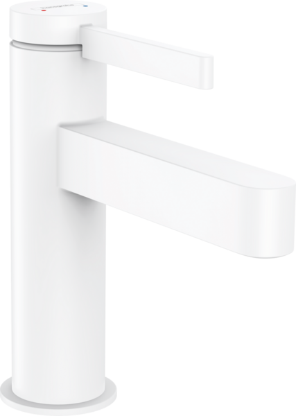 Смеситель для раковины Hansgrohe Finoris 76010700 со сливным клапаном Push-Open, матовый белый