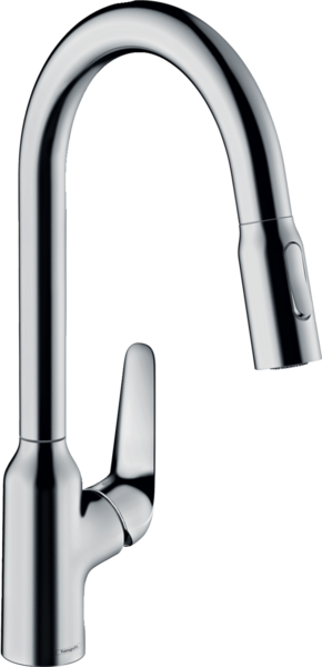 Кухонный смеситель 220, с вытяжным душем, 2jet Hansgrohe 71800000, хром