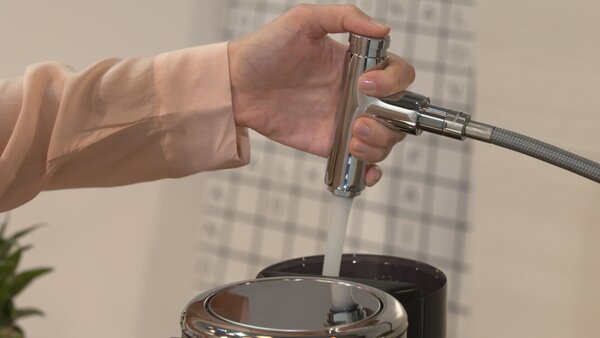 Кухонный смеситель 220, с вытяжным изливом, 1jet Hansgrohe 72822000, хром