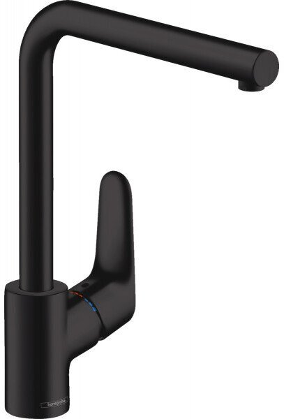 Смеситель для кухни Hansgrohe Focus 31817670, черный матовый