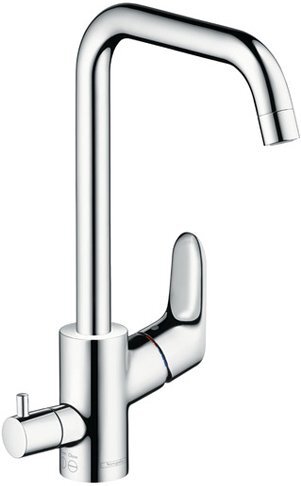 Смеситель для кухни Hansgrohe Focus E2 31823000 с запорным вентилем для посудомоечной машины