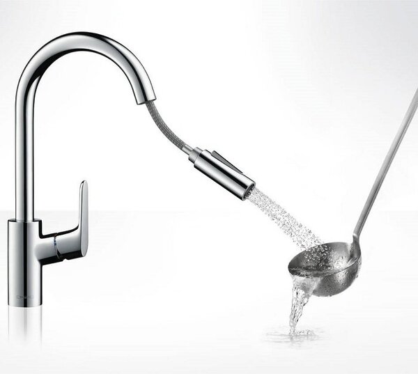 Смеситель для кухни Hansgrohe Focus 31815800, цвет сталь