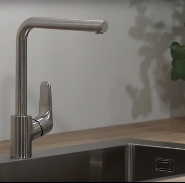 Смеситель для кухни Hansgrohe Focus 31817800, цвет сталь