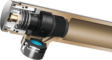 Смеситель для кухни Hansgrohe Metris Select 14883800, цвет сталь