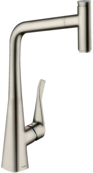 Смеситель для кухни Hansgrohe Metris Select 14884800, цвет сталь