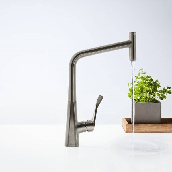 Смеситель для кухни Hansgrohe Metris Select 14884800, цвет сталь