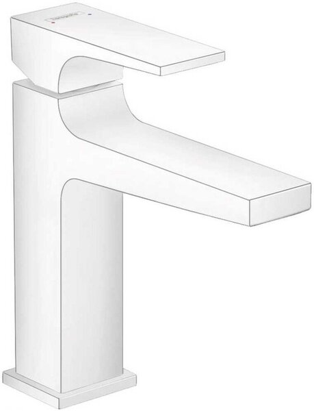 Смеситель Hansgrohe Metropol 32507700 для раковины белый матовый