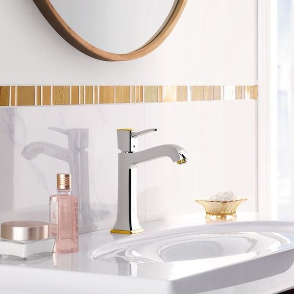 Смеситель для раковины Hansgrohe Metropol Classic 31302090, хром/золото
