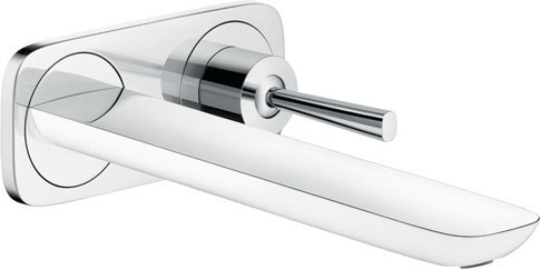 Смеситель для раковины Hansgrohe PuraVida 15085400 излив 225 мм, белый/хром