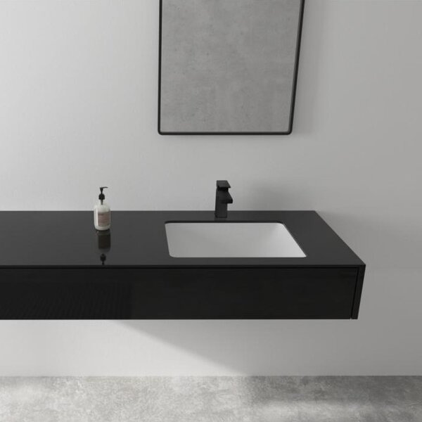Смеситель для раковины Hansgrohe Vernis Shape 100 71569670 без сливного набора, черный
