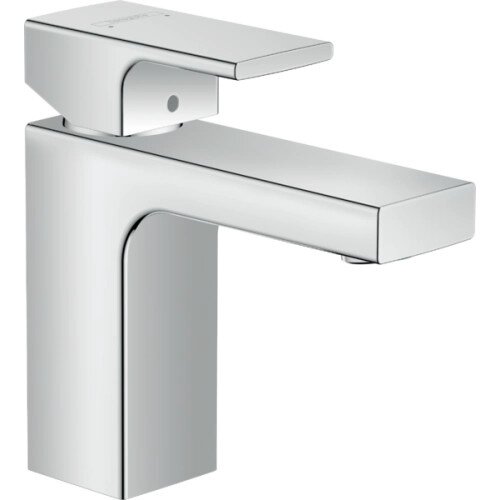 Смеситель для раковины Hansgrohe Vernis Shape 100 71561000 со сливным гарнитуром, хром