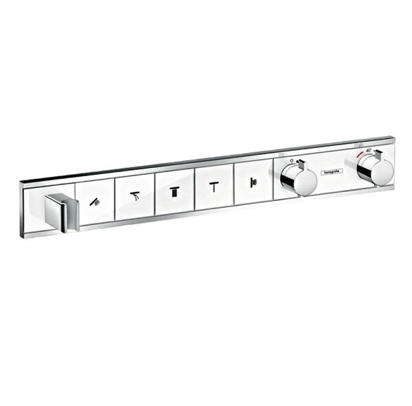 Термостат Hansgrohe RainSelect 15358400 для 5 потребителей, белый/хром