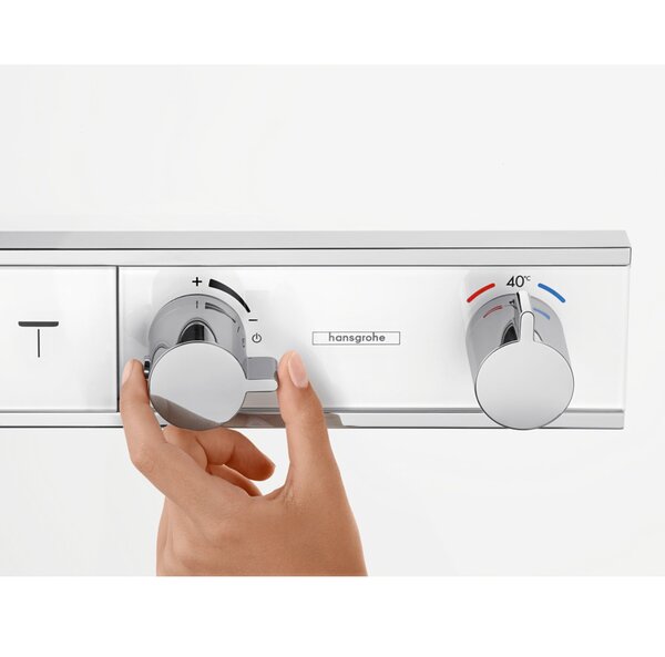 Термостат Hansgrohe RainSelect 15358400 для 5 потребителей, белый/хром