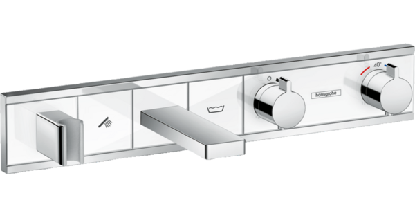 Термостат Hansgrohe RainSelect 15359400 для ванны с 2 потребителями, белый/хром