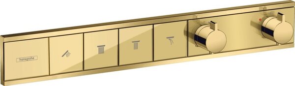 Термостат для 4 потребителей Hansgrohe 15382990, полированное золото