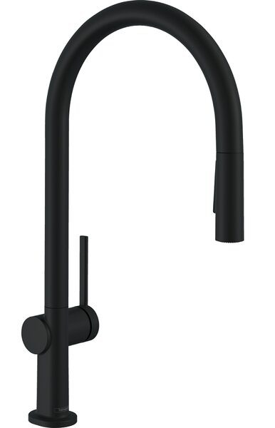 Кухонный смеситель 210, с вытяжным душем, 2jet Hansgrohe 72800670, матовый черный