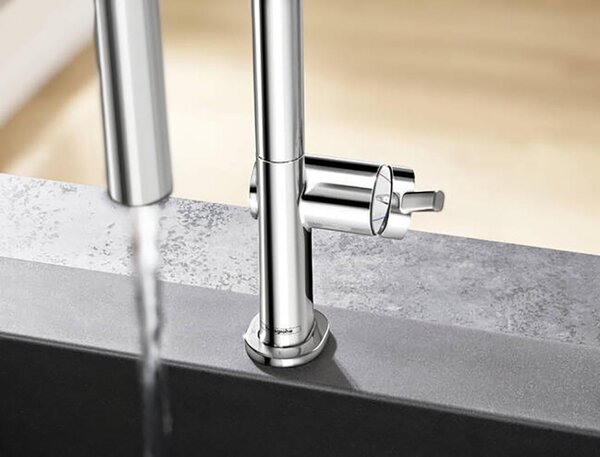 Кухонный смеситель 210, с вытяжным душем, 2jet, sBox Hansgrohe 72801000, хром
