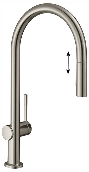 Кухонный смеситель 210, с вытяжным душем, 2jet, sBox Hansgrohe 72801800, под сталь