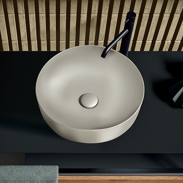 Раковина Kerasan Nolita 534459 40х40 цвет Grigio matt