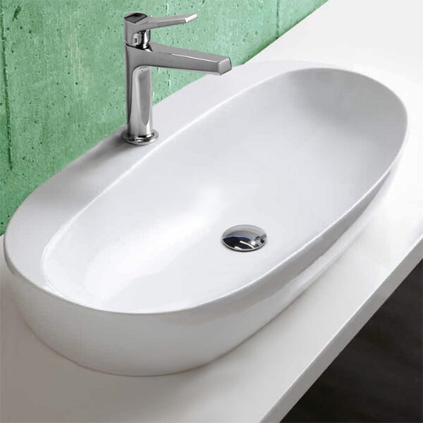 Раковина AZZURRA Elegance 70х42 см, 1 отв., накладная ELLA070420CMBI/(ECI70M bi)*1