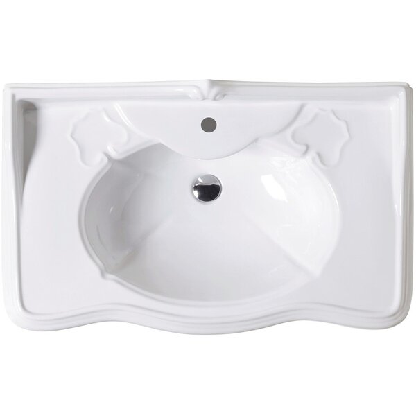 Раковина AZZURRA Jubilaeum 90х56 см, 1 отв. JULP0905500MBI/(JUB200/90 bi)*1