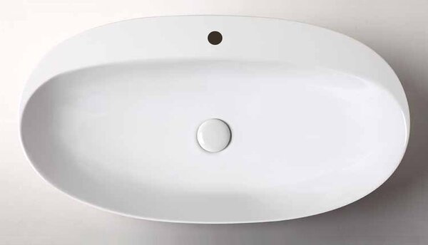 Раковина AZZURRA Elegance 70х42 см, 1 отв., накладная ELLA070420CMBI/(ECI70M bi)*1