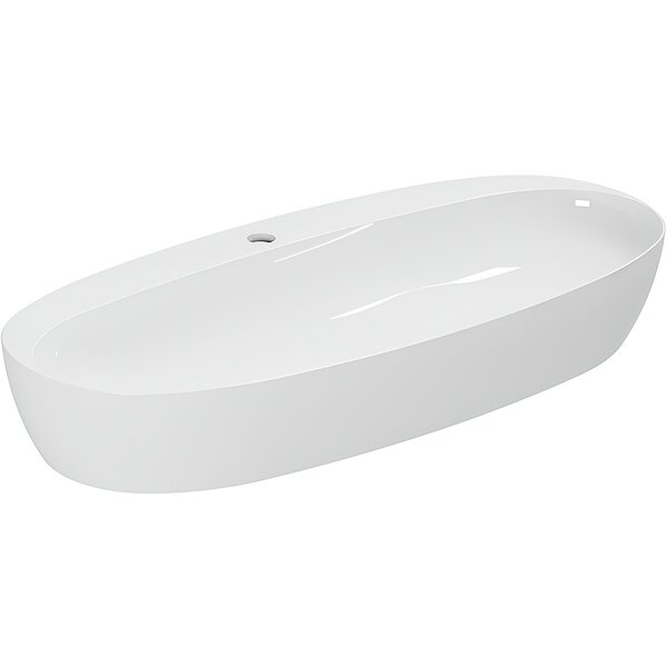 Раковина AZZURRA Elegance 90х42 см, 1 отв., накладная ELLA090440CMBI/(ECI90M bi)*1