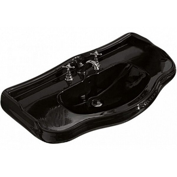 Раковина Kerasan Retro 105004 nero*1 100х54.5 цвет черный блестящий