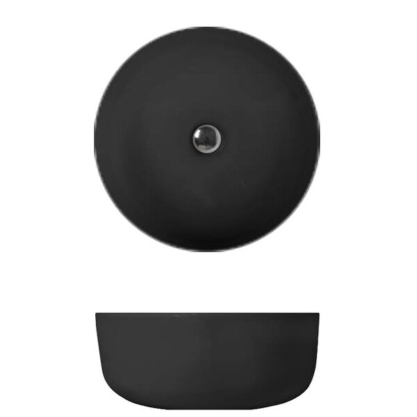 Раковина Kerasan Nolita 534431 40х40 цвет черный матовый