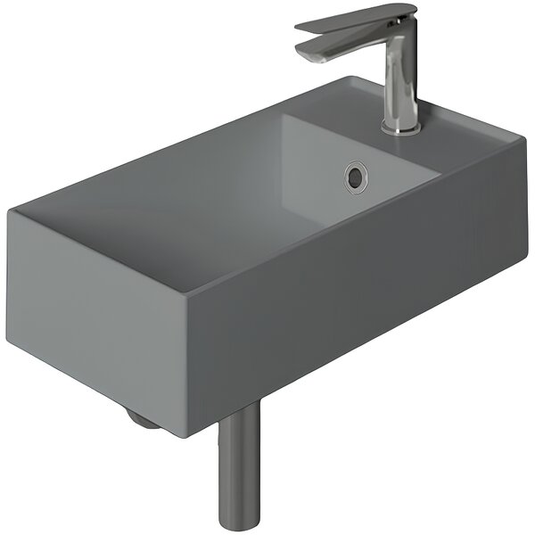 Раковина Simas Agile AG50 cemento  matt*1 50х27х13, серый матовый