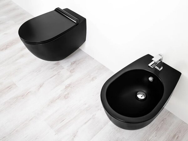 Биде подвесное Simas Vignoni VI19 nero matt*1 черный матовый