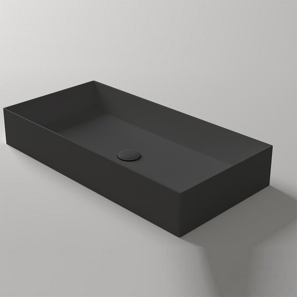 Раковина Simas AGILE AG80 Nero Matt 80х40, черный матовый