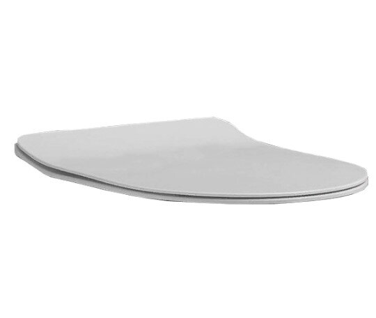Kerasan Flo 319130 сиденье SLIM белое матовое, крепление хром (микролифт)