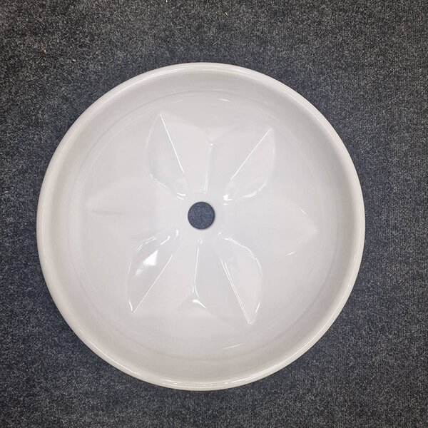 Раковина Azzurra Fleur LALA045160F0BI/(FLE200)*0 круглая накладная на столешницу