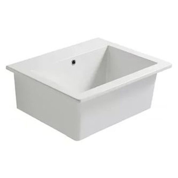 Раковина хозяйственная GLOBO Forty3 FO063.BI*0, 60х50хh25см без отверстия под смеситель