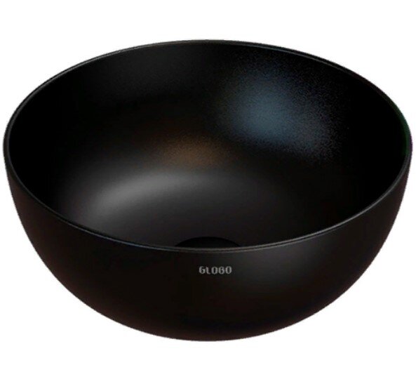 Раковина-чаша GLOBO T-Edge B6T37.AR на столешницу 34х34х16, цвет Nero opaco