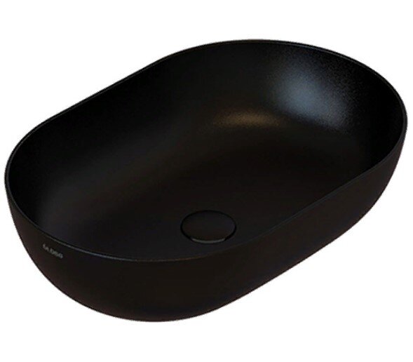 Раковина-чаша GLOBO T-Edge B6O54.AR 54х36 см, цвет черный матовый