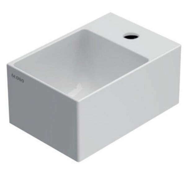 Раковина GLOBO T-Edge B6R30BI подвесная 30х20, H14 см
