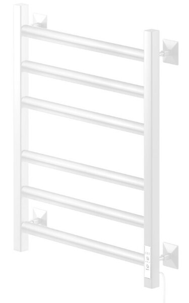Полотенцесушитель Электрич.кабельный Ника STEP-3 60/40 RAL9016 белый матовый правый тэн